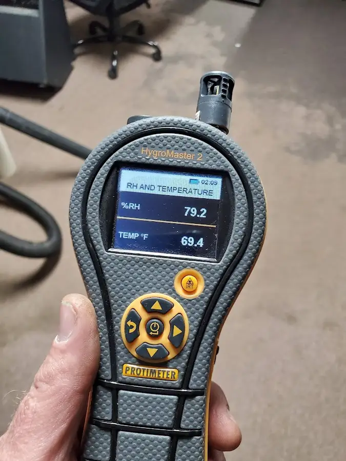 Moisture meter humidity assessment for Mold Remediation & Removal in Dranesville